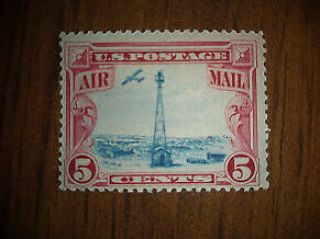 1 Mnhog Us Airmail Stamp,  Scott C - 11,  1928