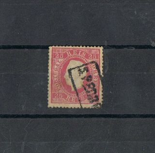 Portugal - 1870/76 25 Rs D.  LuÍs I (fita Direita) S.  Pedro Do Sul (nominativo)