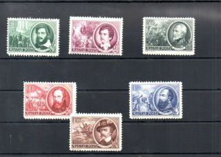 Old Stamps Of Hungary 1952 1224 - 1229 Mnh 1848/49 Independence