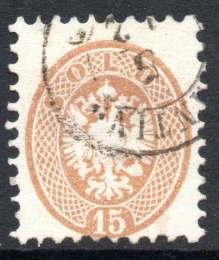 Lombardy & Venetia: 1864 Arms 15 So.  Mi.  23