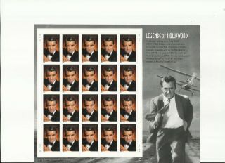 Usa Legends Of Hollywood Sheet - Cary Grant - United States Of America - 2002