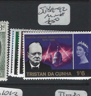 Tristan Da Cuhna (p1805bb) Qeii Churchill Sg 89 - 92 Mnh