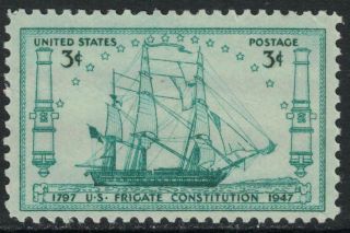 Scott 951 - U.  S.  Frigate Constitution,  Ship - Mnh 3c 1947 - Us Stamp
