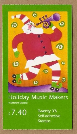 Bk296 - 3825 - 3828 - 37c Holiday Music Makers - Mnh - Booklet Of 20