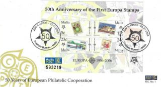 Malta 2006 50th Anniversary Of Europa Stamps First Day Cover