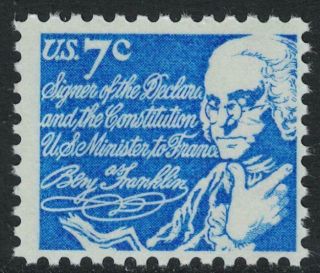 Scott 1393d - Benjamin Franklin - Mnh 7c 1972 - Stamp
