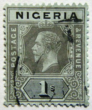 Nigeria Stamp 1914 - 29 1s King George V Scott 8 Sg8c