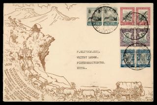Dr Who 1938 South Africa Voortrekker Centenary Fdc C138515