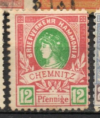 Germany Classic 1860 - 90s Private Or Local Post Item,  Chemnitz 317771