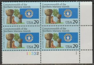Scott 2804 - 1993 Commemoratives - 29 Cents North Mariana Islands Plate Block