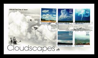 Dr Jim Stamps Us Cloudscapes Combo Fdc Art Craft Cover Boston