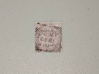 Stamp Pickers Great Britain 1881 Queen Victoria 1d Scott 88 Vfu Cds $35,