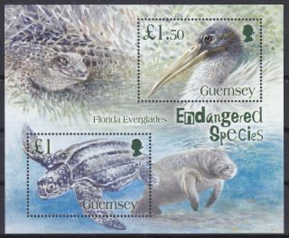 Guernsey 2006 Endangered Species - Florida Everglades Ms Um Sgms1096 Cat £6.  50