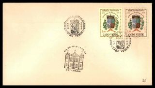 Mayfairstamps Portugal 1958 Coat Of Arms Cabo Verde First Day Cover Wwb29171