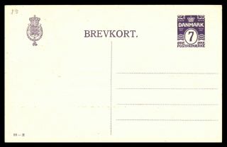 Mayfairstamps Denmark Purple Coat Of Arms Postal Card Stationery Wwb38497