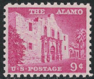 Scott 1043 - Mnh - 9c The Alamo,  Texas - Liberty Series,  1956 - Stamp