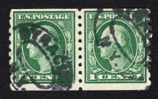 Usa 1912 Pair Stamps Scott 412 Cv=50$
