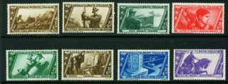 Italy 1932,  " Fascist March On Rome " Short Set Of 8 To 50c Sg350/57 M/m.