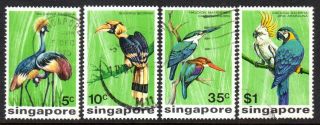 1975 Singapore Birds Sg260 - 263 Good