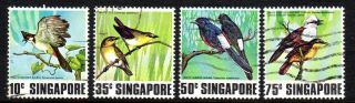 1978 Singapore Singing Birds Sg322 - 325 Good