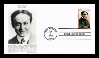 Dr Jim Stamps Us Harry Houdini First Day Cover Bnai Brith Philatelic Society