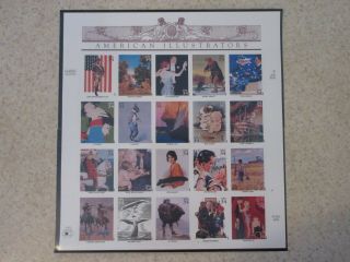 American Illustrators 34 Cent Stamps Usps Sheet Pane Of 20 $6.  80