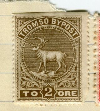 Norway; Tromso 1870s - 80s Classic Local Post Issue Fine Value