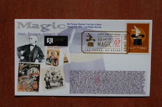 Art Of Magic Rabbit 50c Stamp Fdc Bullfrog S 5301 16277 Jean Robert - Houdin Dcp