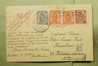 Dr Who 1942 Belgium Uprated Postal Card To Germany Wwii Censored E48334