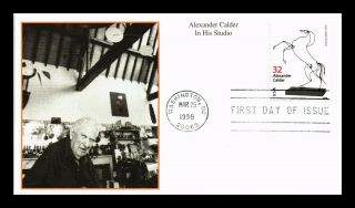 Dr Jim Stamps Us Alexander Calder In His Studio Mystic First Day Cover