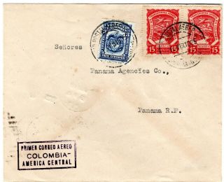 Colombia - Panama - Scadta Ff Survey Cover - B/quilla To Ancon - 1925 Rrr