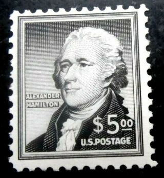 Buffalo Stamps: Scott 1053,  $5 Hamilton,  Lh/og & F/vf,  Cv = $55
