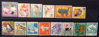 World Stamps Japan 14 Stamps Mixture Var Years Stamps (b11 - J)