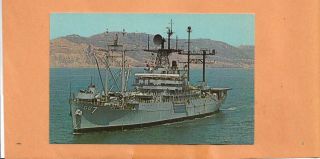 U.  S.  S.  Mount Mckinley Agc - 7 Naval Postcard