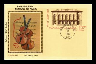 Us First Day Card Philadelphia Academy Of Music Colorano Silk Cachet