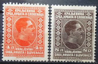 Yugoslavia - King Alexander 1926 Mi: 193,  195 Mnh,  Mlh