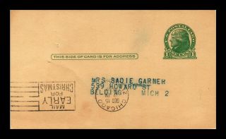 Dr Jim Stamps Us Chicago Illinois Postal Card 1936 Montgomery Ward