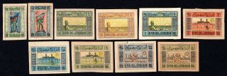 Azerbaijan 1919 Group Of 10 Stamps Liapin 1 - 10 Mh/mnh Cv=24€ Lot1