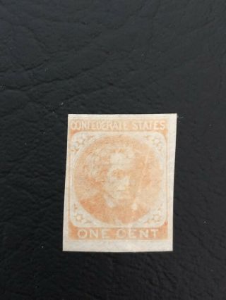 Us Stamps - Confederate States - Scott 14 - 1c - 1862 - H
