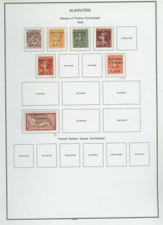 Worldwide Album Page Lot 218 - Alaouites - See Scan - $$$