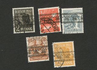 Germany - American And British Zone - 5 Stamps - 1948.