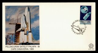 Dr Who 1983 Indonesia Palapa Satellite Space Fdc C128862
