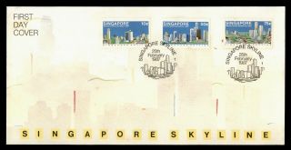 Dr Who 1987 Singapore Skyline Fdc Pictorial Cancel C132869