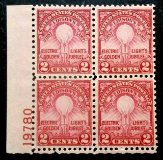 Buffalo Stamps: Scott 655 " Reds " Plate Block,  Nh/og & Vf,  Cv = $60