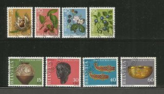 Switzerland – 1973 – Semi - Postal Year Set – B414 - 421 - 2 Sets,  8 Stamps -