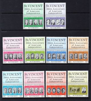 St Vincent 1975 American Revolution Mnh Set
