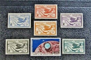 Nystamps French Caledonia Stamp C1 // C33 Og H / Nh $43