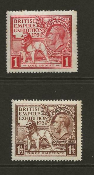 Gb 1924 British Empire Exhibition Wembley Set Sg430 - 1 Mnh