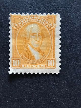 Us 1932 George Washington 10 Cent Stamp Sc 715 Hinged