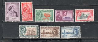 Pitcairn Island Stamps Hinged Lot 1938